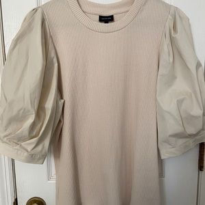 WHO WHAT WEAR Puff Sleeve Shirt